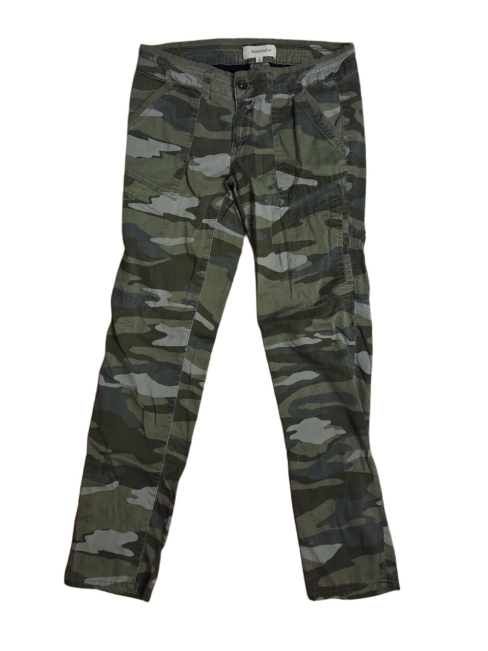 Rewind Olive Green Utility Pants